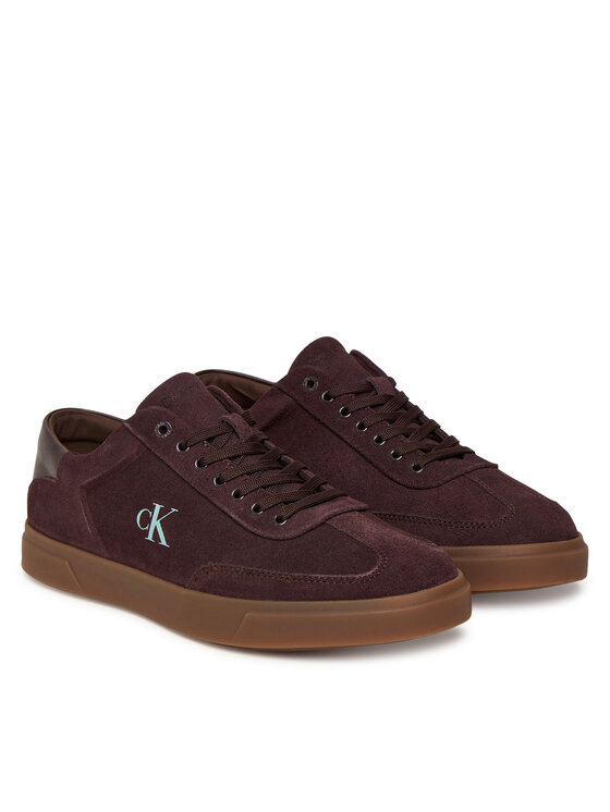 Calvin Klein Calvin Klein Sneakers Low Pro Cups Lace Up Sue Mix Mg HW0HW02683 Vișiniu