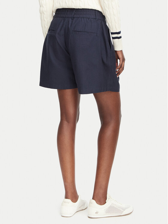 Beverly Hills Polo Club Beverly Hills Polo Club Bavlnené šortky P-SS26W-B576580-VF Tmavomodrá Regular Fit