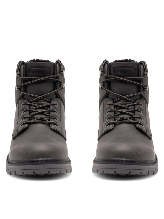 Lanetti Lanetti Schnürschuhe VS21M2019-3 Schwarz