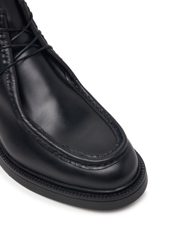 Tommy Hilfiger Tommy Hilfiger Зимни обувки Corporate Casual Lth Moc Chukka FM0FM05987 Черен