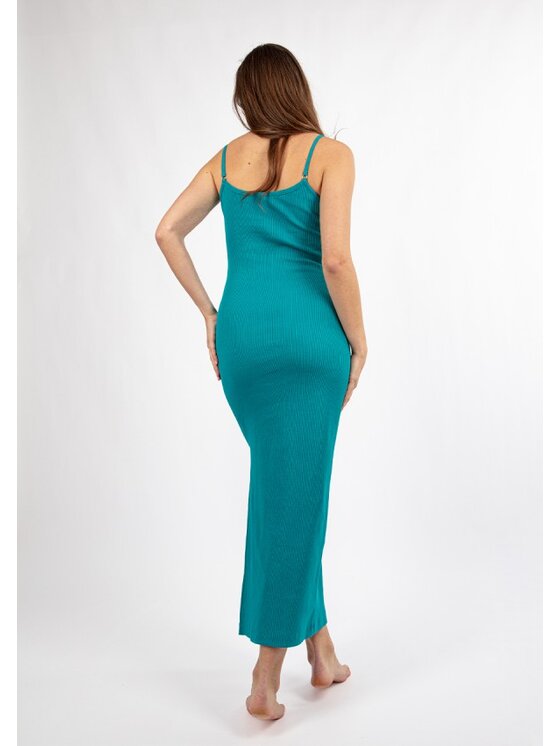 DKaren Sport DKaren Sport Sukienka codzienna DK-K-P7 Turkusowy Slim Fit