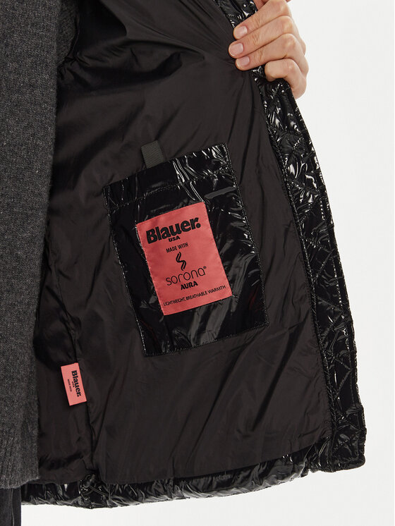 Blauer Blauer Žieminė striukė 24WBLDC02342 Juoda Regular Fit