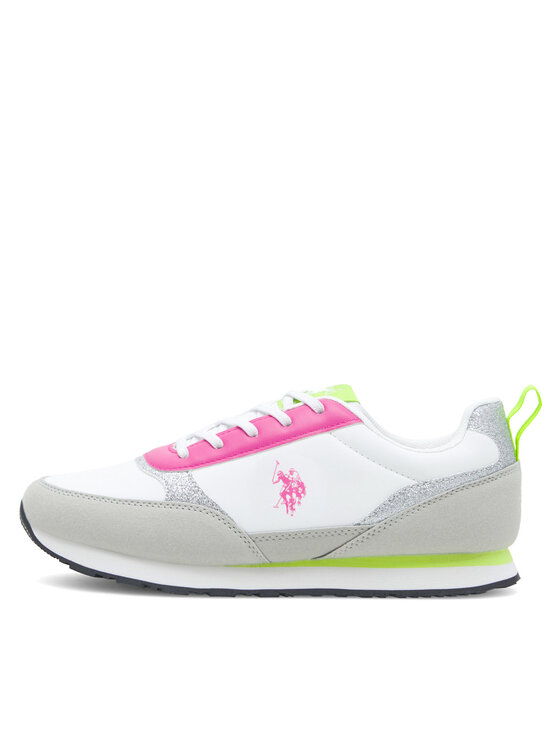 U.S. Polo Assn. U.S. Polo Assn. Sneakersy NOBIK013 Białe złoto