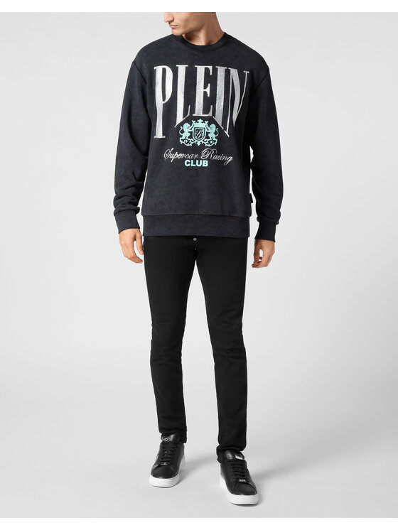 PHILIPP PLEIN PHILIPP PLEIN Bluza 22623 Czarny Regular Fit
