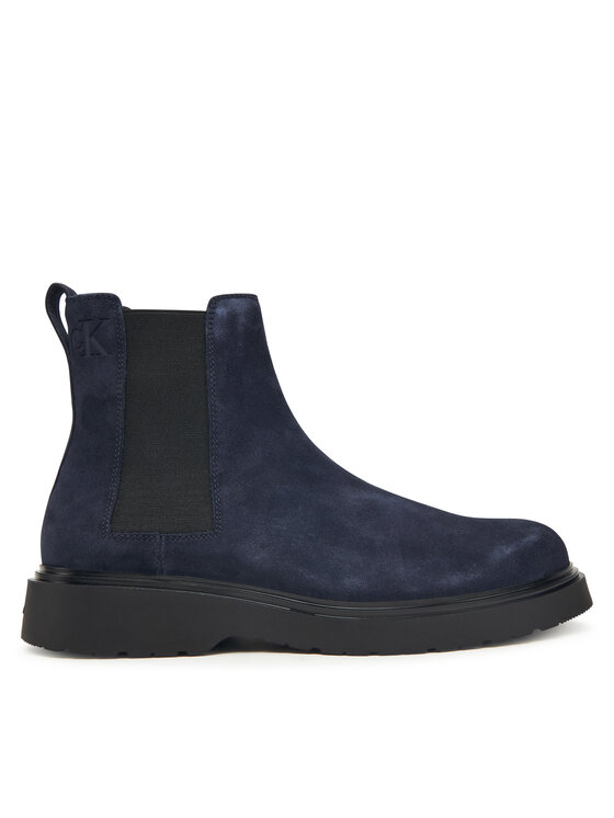 Calvin Klein Calvin Klein Kotníková obuv s elastickým prvkem Combat Ess Chelsea Boot Su YM0YM01372 Tmavomodrá