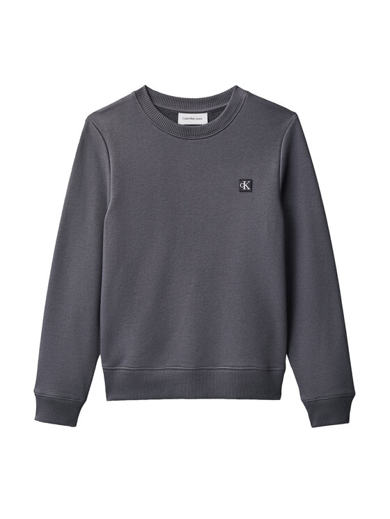 Calvin Klein Jeans Calvin Klein Jeans Mikina Mono Mini Badge IU0IU00570 Šedá Regular Fit