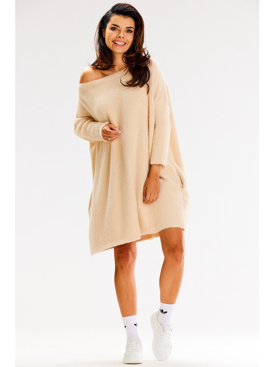 Awama Awama Sweter A618 Beżowy