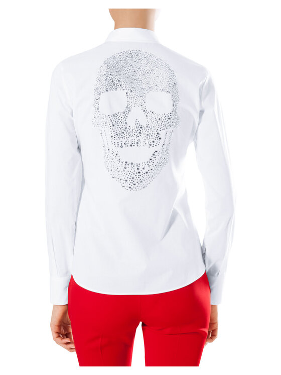 PHILIPP PLEIN PHILIPP PLEIN Koszula 22117 Biały Fitted Fit