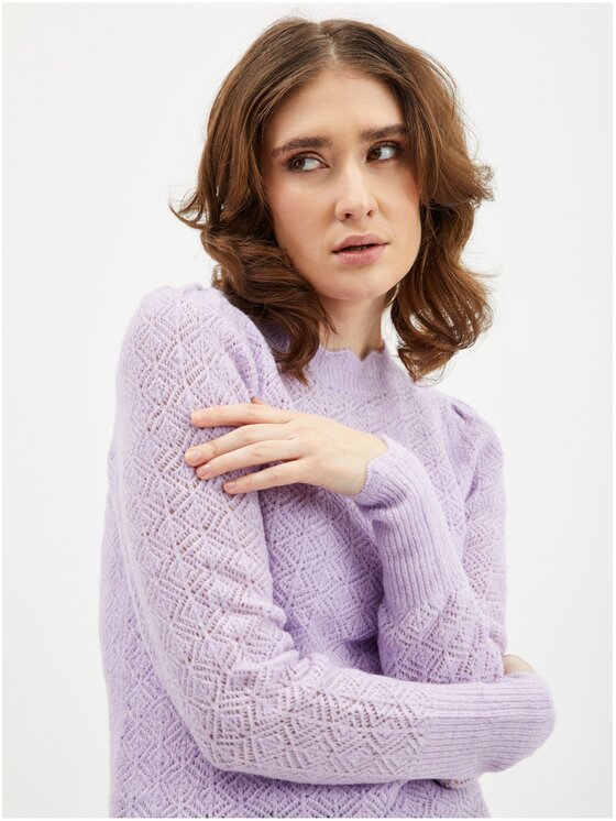 Orsay Orsay Sweter 507472-447000__M Fioletowy Regular Fit