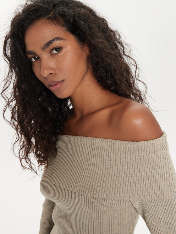 Guess Guess Sweater Nina W4BR73 Z3K92 Bézs Slim Fit