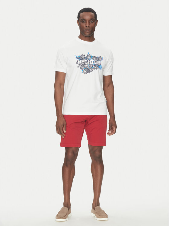 Hechter Paris Hechter Paris Marškinėliai 75018 151917 Balta Regular Fit