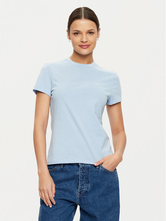 Calvin Klein Calvin Klein Tricou K20K208061 Albastru celest Regular Fit