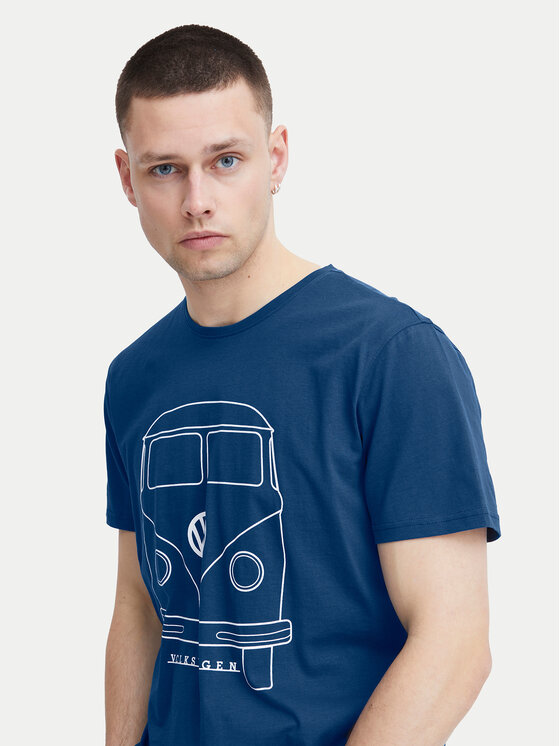 Blend Blend T-Shirt 20716993 Niebieski Regular Fit