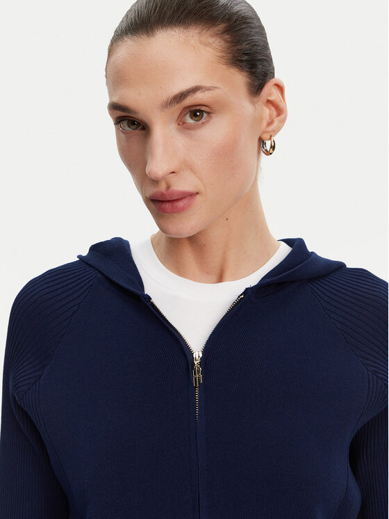 Fracomina Fracomina Kardigán FJ25ST7003K41601 Sötétkék Regular Fit