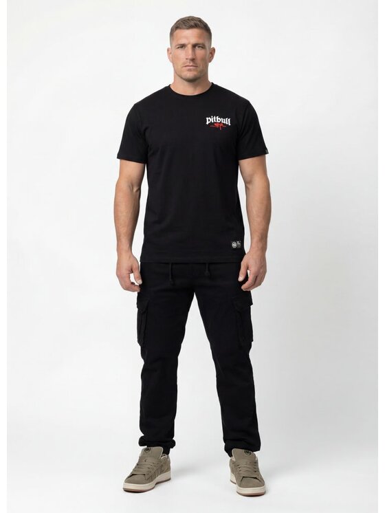 PITBULL PITBULL T-Shirt LA CAVALERA Czarny Regular Fit