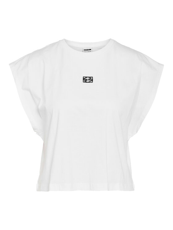 Noisy May Noisy May T-Shirt Speedy 27033493 Biały Regular Fit