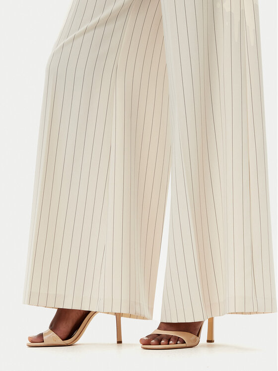 Fracomina Fracomina Панталони тип палацо FR25SV3002W761D4 Бежов Wide Leg