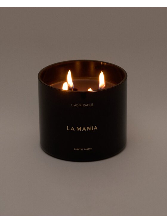 La Mania La Mania Świeca L'admirable Noir Czarny