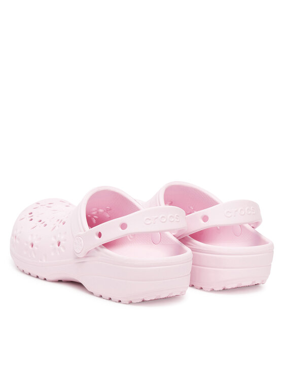 Crocs Crocs Natikače Classic Floral Cut Out Clog 210927 Ružičasta