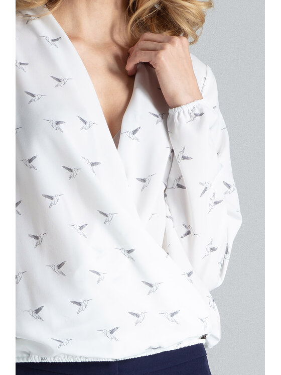 FIGL FIGL Blúzka M371 Écru Regular Fit