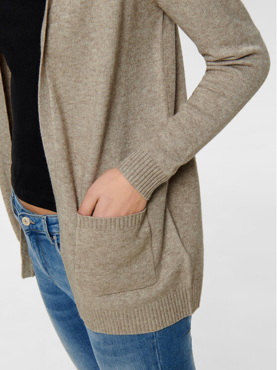 ONLY ONLY Strickjacke Lesly 15174274 Beige Regular Fit