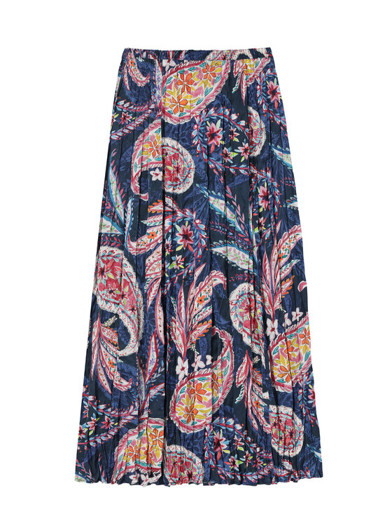 TATUUM TATUUM Spódnica midi CRINCLA Kolorowy Flare Fit