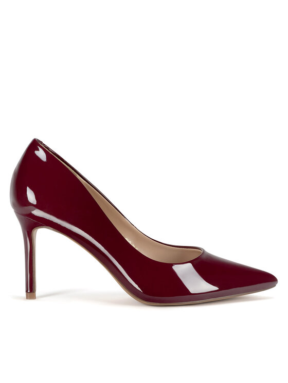 Pantofi cu toc subțire JENNY WFA3006-1 Vișiniu