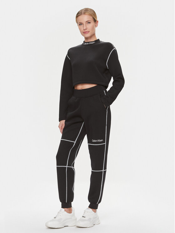 Calvin Klein Performance Calvin Klein Performance Tehnička majica dugih rukava 00GWF3W326 Crna Relaxed Fit