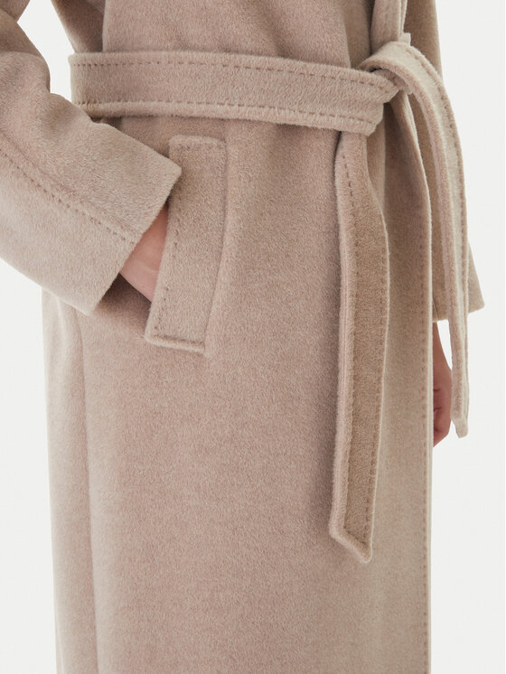 Weekend Max Mara Weekend Max Mara Palton de lână Tempera 2525016082 Bej Regular Fit