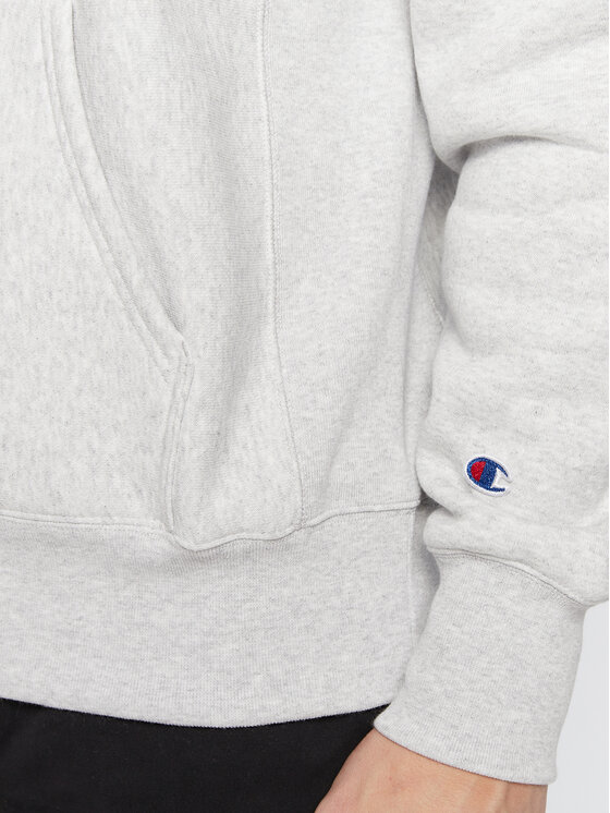 Champion Champion Majica dugih rukava University Logo 218349 Siva Regular Fit