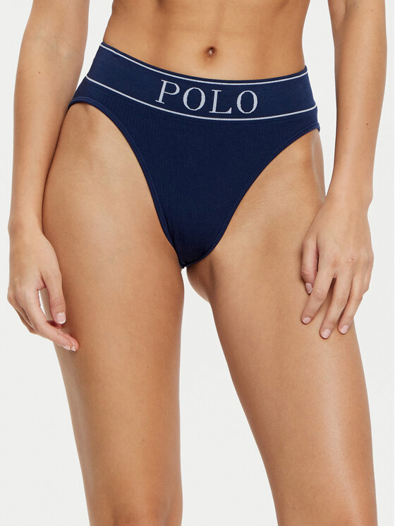 Polo Ralph Lauren Polo Ralph Lauren Klasické kalhotky s vysokým pasem 4P2025 Tmavomodrá