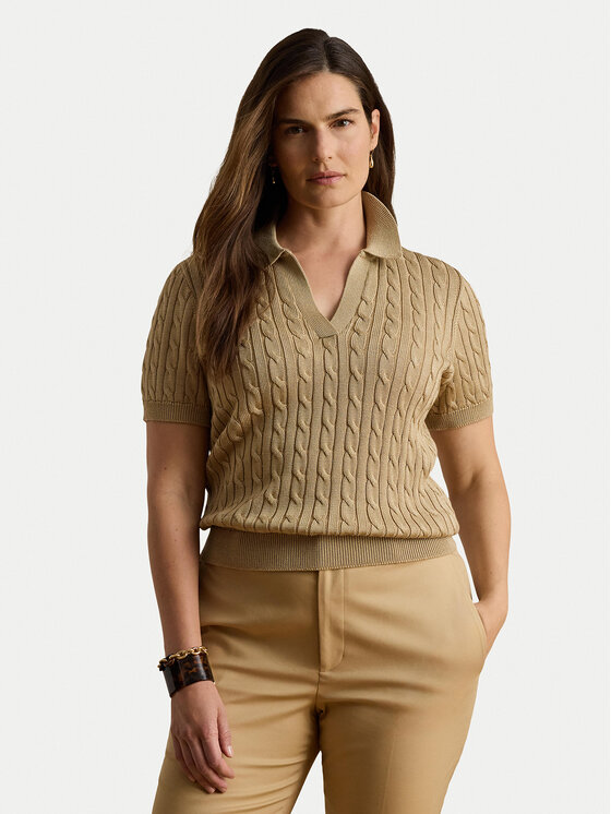 LAUREN RALPH LAUREN LAUREN RALPH LAUREN Polo särk 200P14041006 Beež Regular Fit