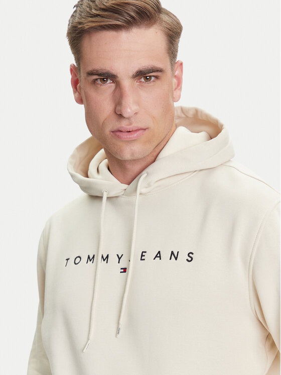 Tommy Jeans Tommy Jeans Pulóver DM0DM20746 Bézs Regular Fit