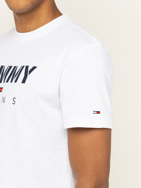 Tommy Jeans Tommy Jeans Тишърт Tjm Tommy Textured Tee DM0DM07438 Бял Regular Fit