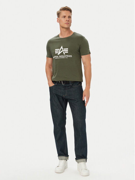 Alpha Industries Alpha Industries Футболка Basic 100501 Зелений Regular Fit