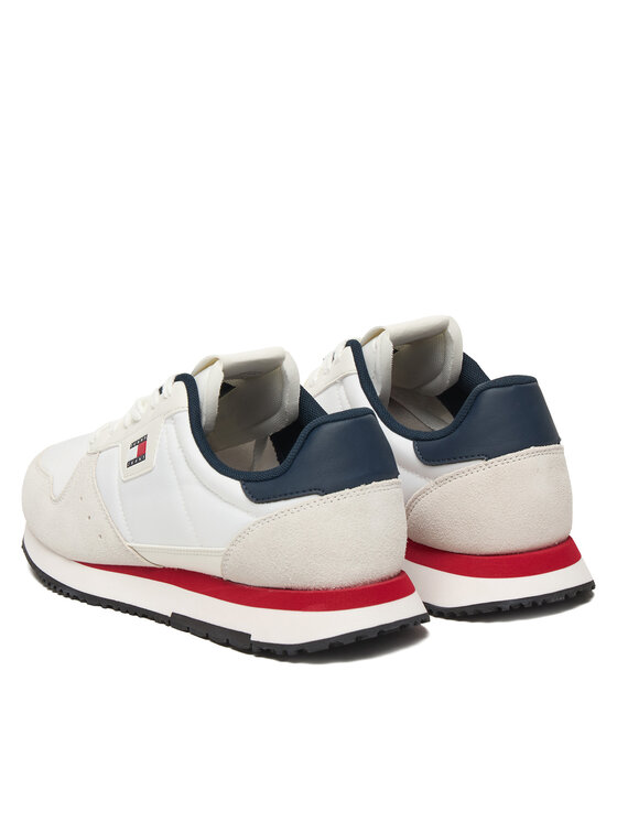 Tommy Jeans Tommy Jeans Sneakersy Tjm Eva Runner Leather EM0EM01649 Biela
