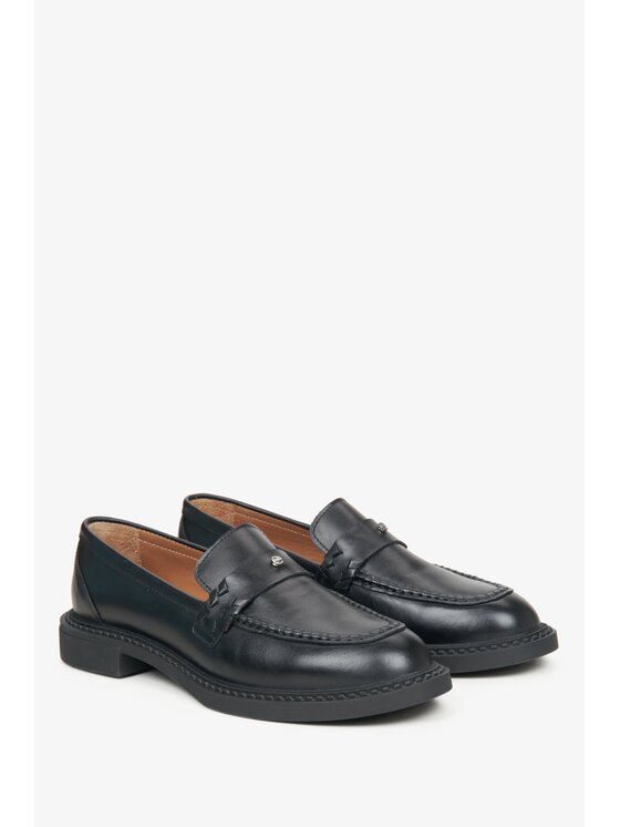 Estro Estro Loafersy ER00115646 Czarny