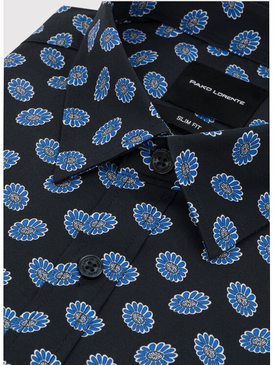 Pako Lorente Pako Lorente Koszula P25WF-1X-005 Granatowy Slim Fit