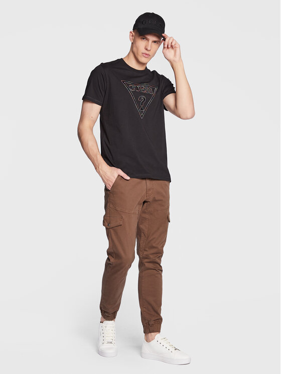 T-shirt Moisey M3RI15 K8FQ4 Nero Regular Fit