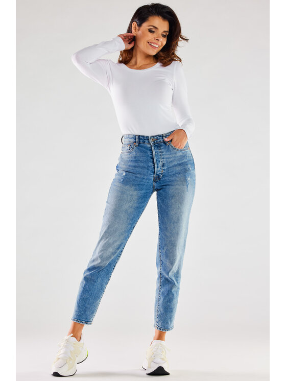 Infinite You Infinite You Bluzka M288 Biały Basic Fit
