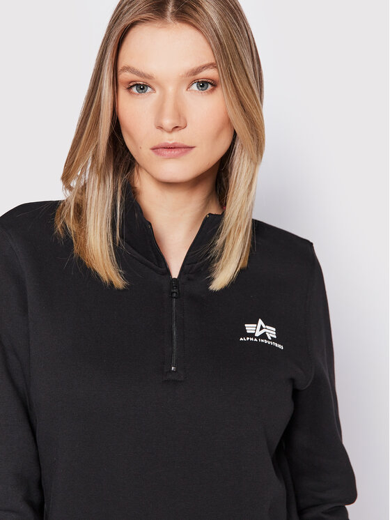 Alpha Industries Alpha Industries Jopa Half Zip 108030 Črna Regular Fit