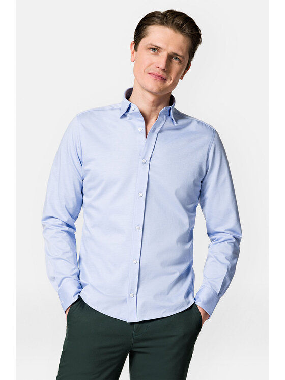 Lancerto Lancerto Koszula Mabel KO073222000025 Niebieski Slim Fit