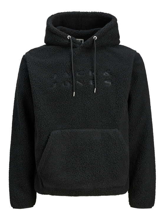Jack & Jones Jack & Jones Mikina Flare Teddy 12285678 Černá Relaxed Fit