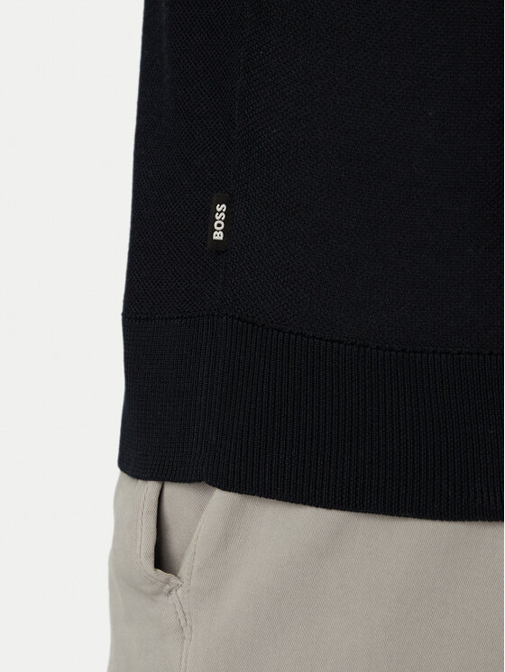 BOSS BOSS T-krekls H-Nalon 50560482 Tumši zils Regular Fit