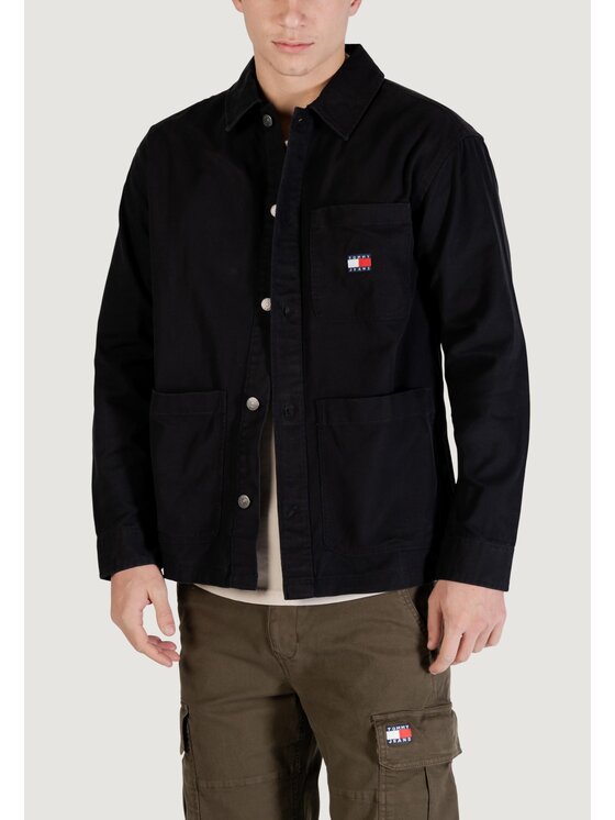 Tommy Jeans Tommy Jeans Πουκάμισο DM0DM20236 Μαύρο Casual Fit