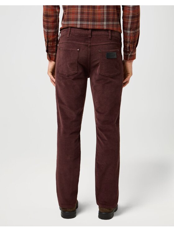 Wrangler Wrangler Spodnie materiałowe GREENSBORO Czerwony Straight Fit