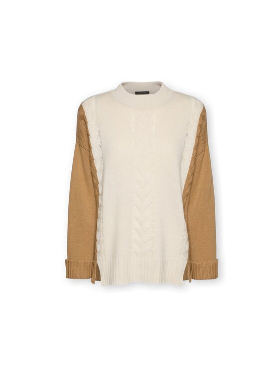 Elena Mirò Elena Mirò Maglione M062Z000824N0A1 Crema Regular Fit