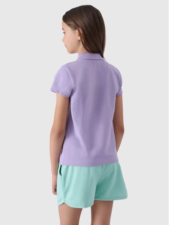 4F 4F Polo 4FJWSS24TTSHF1148-52S Rosa Regular Fit