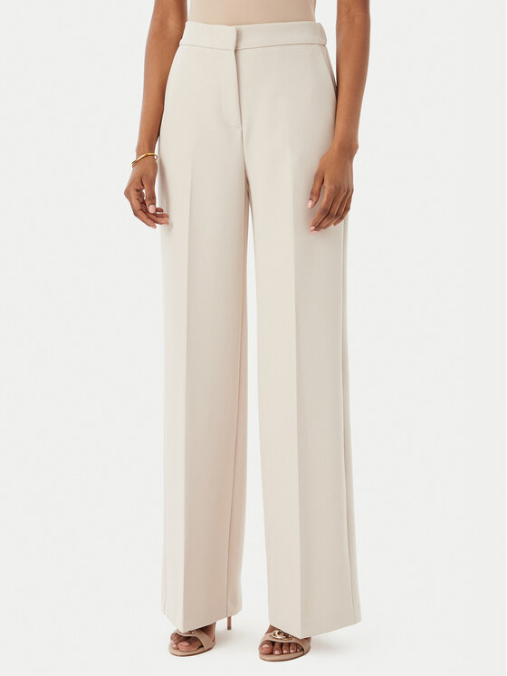 Maryley Spodnie materiałowe 26EB598/43LA Beżowy Regular Fit