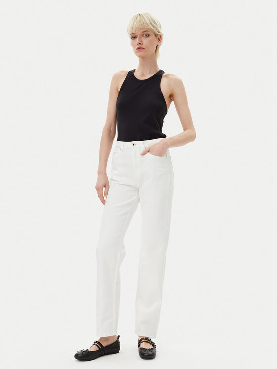 Karl Lagerfeld Jeans Karl Lagerfeld Jeans Jeans hlače A2W10135 Bela Straight Fit